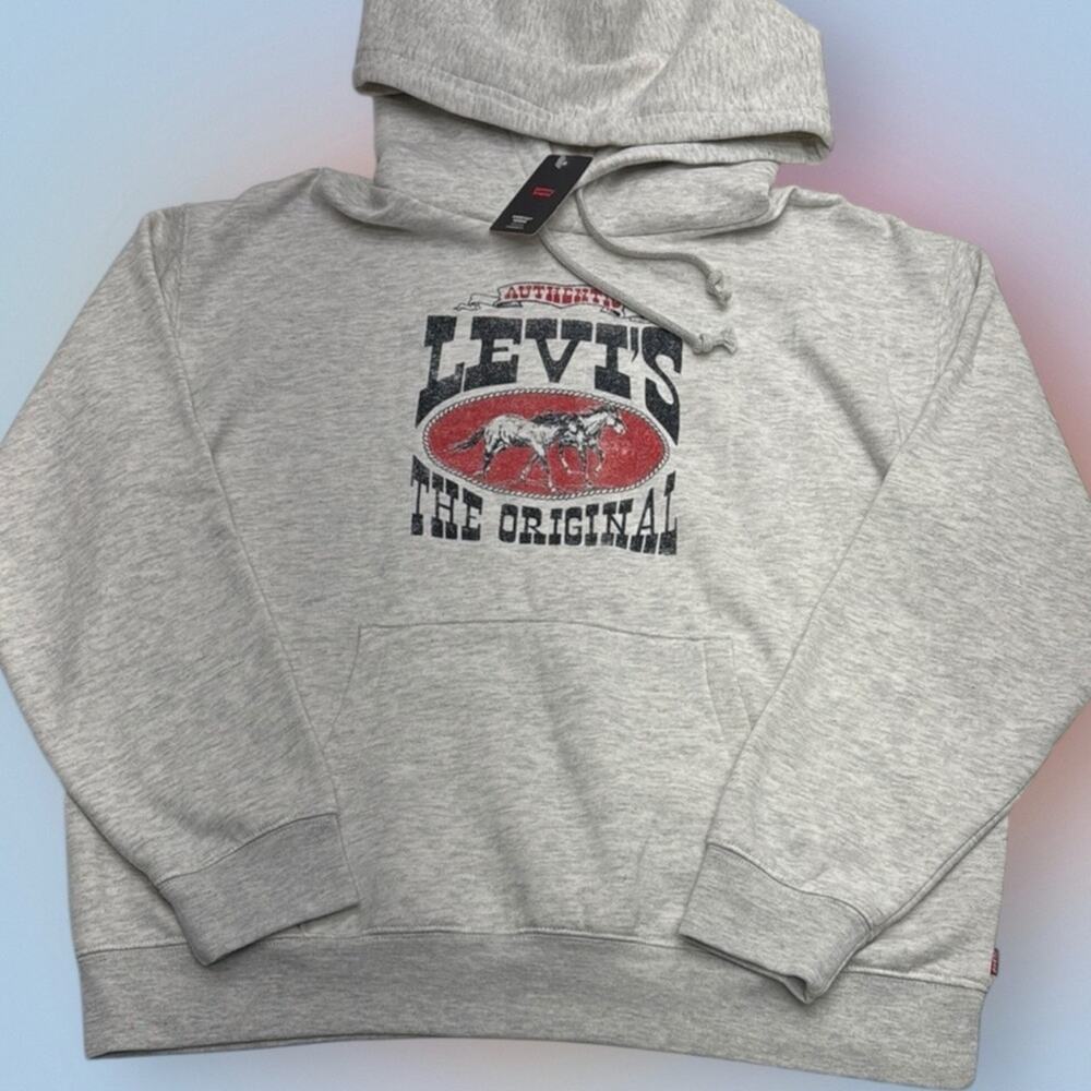 LEVI’S Women’s Small Gray Hoodie Sweatshirt